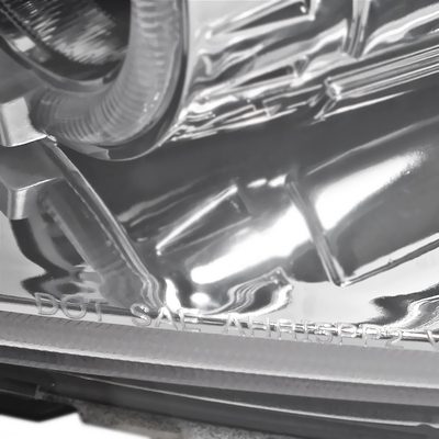 2008-2012 Honda Accord Coupe Dual Halo Projector Headlights Chrome/Clear Lens