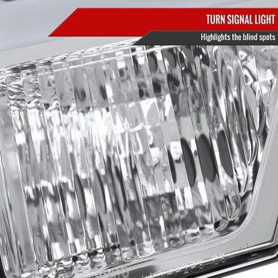 2009-2014 Ford F-150 LED Tube Factory Style Headlights Chrome/Clear Lens