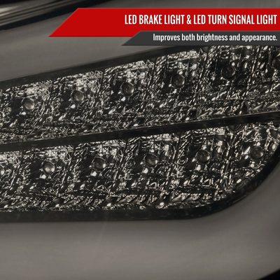 2011-2013 Scion tC LED Tail Lights Glossy Black Housing/Smoke Lens