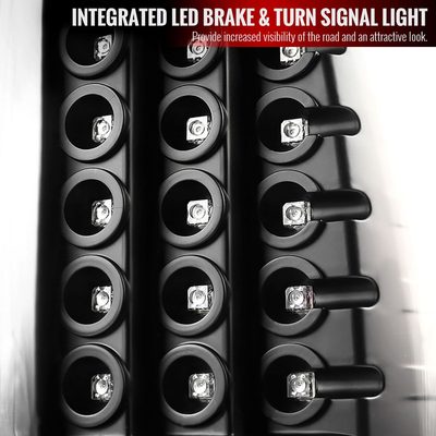 2009-2018 Dodge RAM 1500 2500 3500 LED Tail Lights - V2 Matt Black