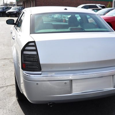 2005-2007 Chrysler 300C V2 LED Tail Lights Matte Black Housing/Clear Lens