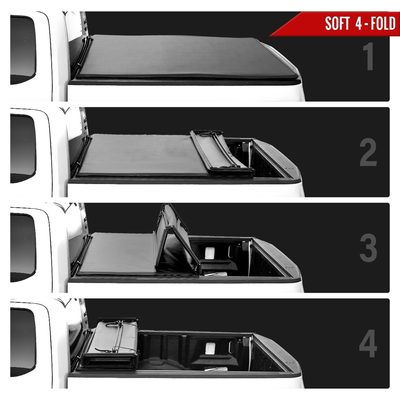 2016-2019 Toyota Tacoma 6' Short Bed Soft Quad-Fold Tonneau Cover
