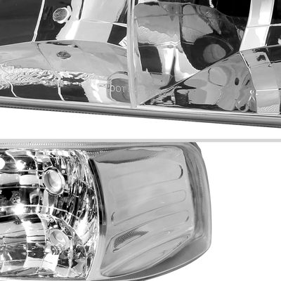 1999-2006 Chevy Silverado/Tahoe/Suburban Factory Style Headlights Chrome/Clear