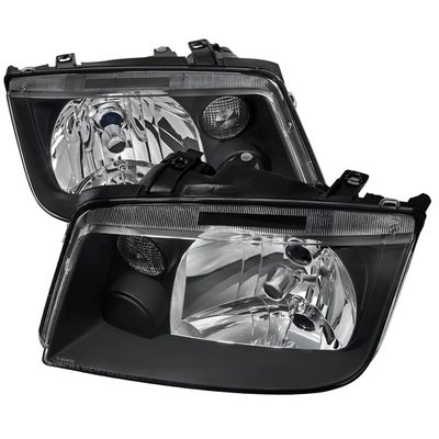 1999-2005 VW Jetta/Bora Mk4 V3 Factory Style Headlights Matte Black/Clear Lens
