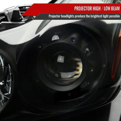 2008-2013 Infiniti G37/2014-2015 Q60 Factory Style Headlights Matte Black Smoke