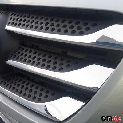 Front Bumper Grill Trim Molding for Mercedes Metris 2016-2020 S.Steel Chrome 5x