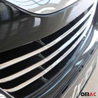 2010-2015 Hyundai Tucson Front Bumper Grill Trim Molding Stainless Steel Silver 3 Pcs