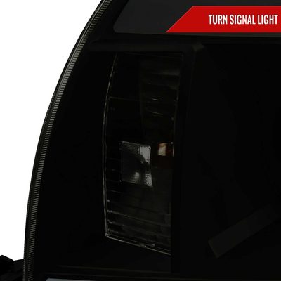 For Toyota Tacoma 2005-2011 LED Bar Projector Headlights Chrome Housing Smoked Lens
