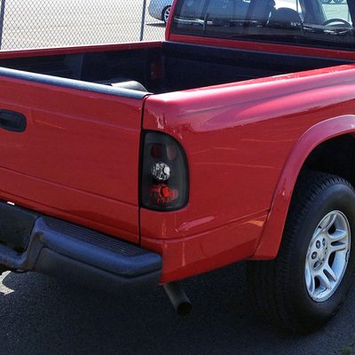 1997-2004 Dodge Dakota Tail Lights Matte Black Housing/Clear Lens