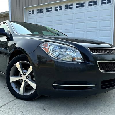 2008-2012 Chevy Malibu LS/LT/LTZ Crystal Headlights Amber Reflectors Chrome