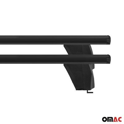 Top Roof Racks Cross Bars fits BMW 3 Series G20 2019-2026 2Pcs Black Aluminium