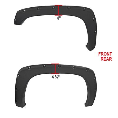 1999-2007 Chevy Silverado/ 99-2006 GMC Sierra Textured Rivet Style Fender Flares