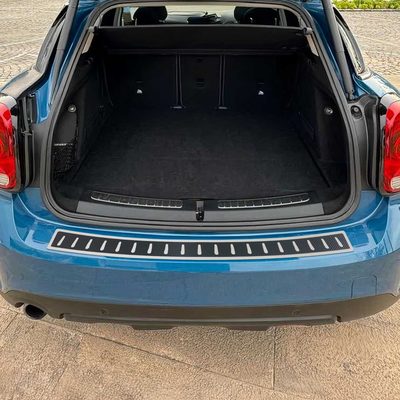2017-2024 Mini Countryman F60 Rear Bumper Sill Cover Stainless Steel Carbon Foiled