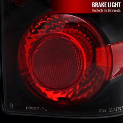 2001-2005 Ford Ranger Tail Lights Matte Black Housing/Clear Lens