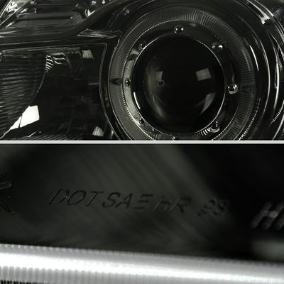 1998-2000 Ford Ranger Halo Projector Headlights Chrome Housing/Smoke Lens