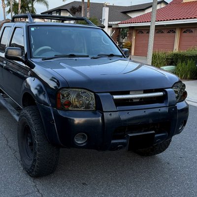 2001-2004 Nissan Frontier XE Factory Style Headlight Chrome/Smoke Lens