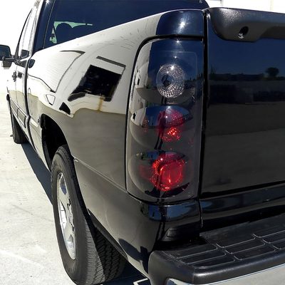 1999-2002 Chevy Silverado/ 1999-2006 GMC Sierra Tail Lights Glossy Black/Smoke