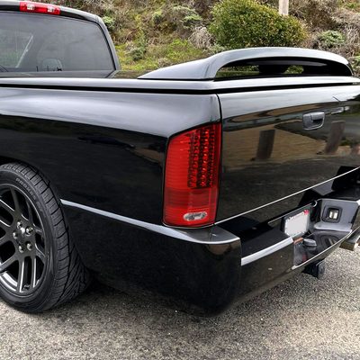 2002-2006 Dodge RAM V2 LED Tail Lights Chrome Housing/Red Clear Lens