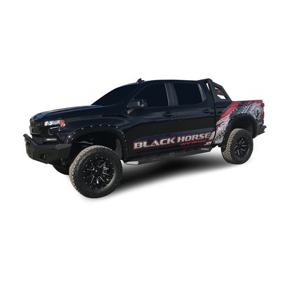 Fits 2007-2018 Chevy Silverado/GMC Sierra 1500, 2007-2019 Silverado/Sierra 2500/3500 (BLK-AR-GMG185)