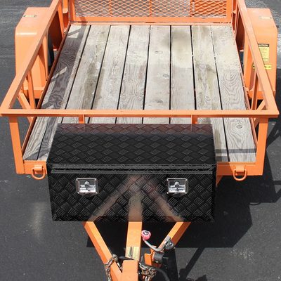 36" Heavy Duty Black Underbody Truck Tool Box w/ T-Handle Latches Locks & Keys