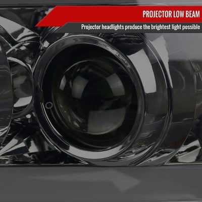 2007-2013 Chevy Avalanche/ Tahoe Suburban LED C-Bar Headlights Chrome&Smoke