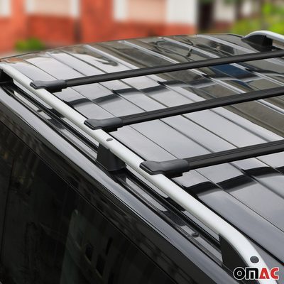 2010-2015 VW T5 Transporter Roof Rack Cross Bars 3Pcs Black
