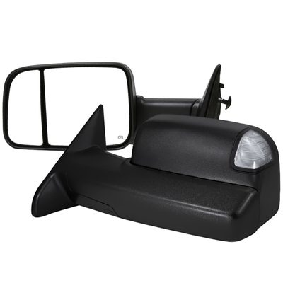 2013-2015 Dodge RAM Heated Towing Mirrors Clear Lens Turn & Puddle Lights
