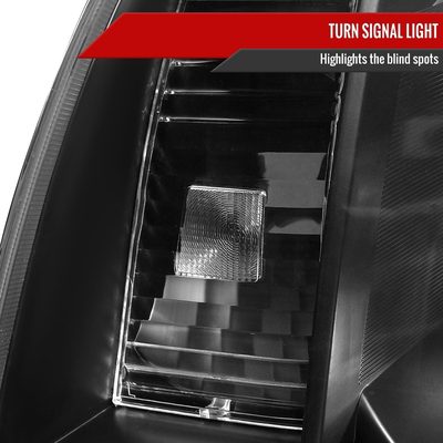 2005-2011 Toyota Tacoma Factory Style Headlights Matte Black/Clear Lens