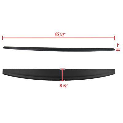 2009-2019 Dodge Ram 1500 2500 3500 ABS Black Tailgate Cap Moulding Cover