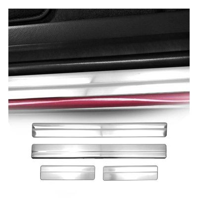 2012-2018 Ford Focus Door Sill Scuff Plate Scratch Protector Stainless Steel Silver