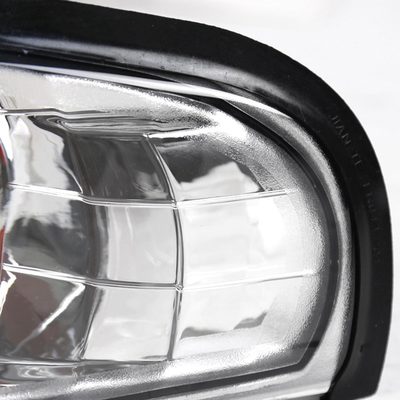 1994-1998 Ford Mustang Corner Parking Turn Signal Lights Chrome/Clear Lens