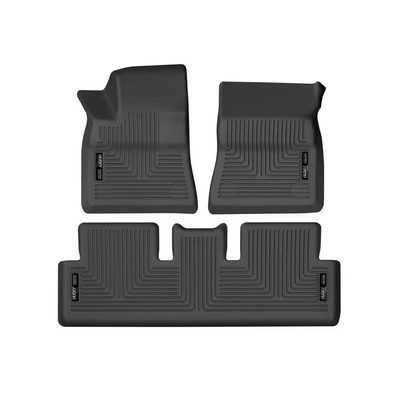 Tapetes Husky Weatherbeater 1ra y 2da Fila color Negro para Tesla 3 17 - 25