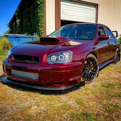 2004-2005 Subaru Impreza WRX/STI Outback Dual Halo Projector Headlights Black