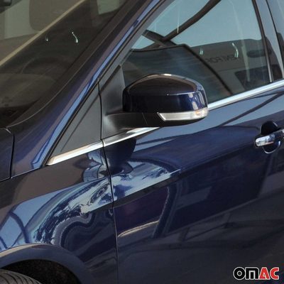 2012-2018 Ford Focus Hatchback 3.gen Window Molding Trim Streamer Stainless Steel Silver Chrome 8Pcs
