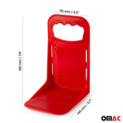 Red Trunk Organizer Grocery Holder Cargo Blocks Stopper Stand Divider Small 1 Pc