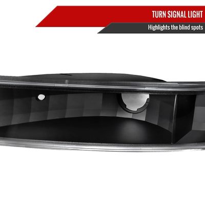 1999-2006 GMC Sierra/Yukon XL/SLT Dual Halo Headlights&Bumper Lights Black