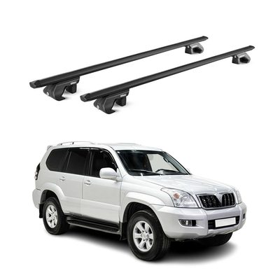 1998-2021 Toyota Land Cruiser Roof Rack Cross Bars Black