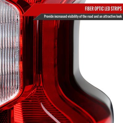 2019-2023 Chevy Silverado 1500 /2500HD/3500HD LED Tail Lights Chrome/Red