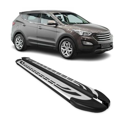 2013-2016 Hyundai Santa Fe Sport Nerf Bar Side Step Running Boards Alu 2x