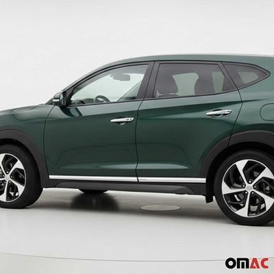 2016-2021 Hyundai Tucson Side Door Molding Trim Skirt Garnish Brushed Stainless Steel
