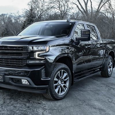 2019-2023 Chevy Silverado 1500 Heated Black Towing Mirrors Smoke & Turn Signal