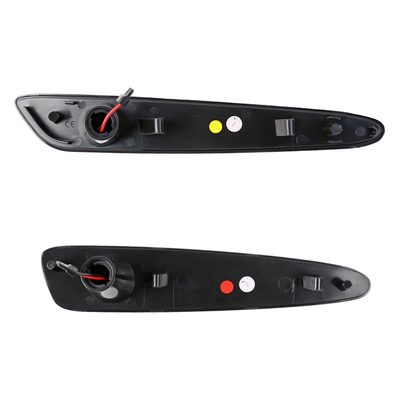 2005-2013 Chevy Corvette C6 Front & Rear LED Side Marker Lights Chrome/Clear