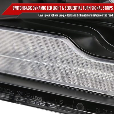 2009-2018 Dodge RAM 1500 RAM Classic / RAM 2500 3500 Full LED Headlights Black