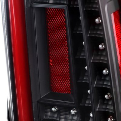 2015-2020 Chevy Tahoe/Suburban LS LT LTZ Premier Red Bar LED Tail Lights Black