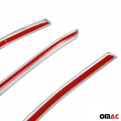 2021-2026 Ford Transit Front Bumper Grill Trim Molding Stainless Steel Silver 4 Pcs
