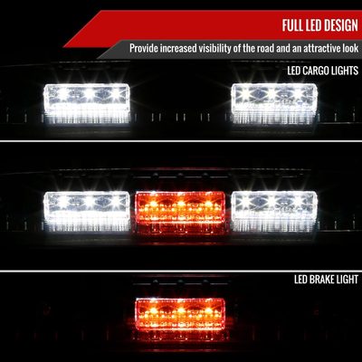 2009-2013 Dodge RAM SMD LED 3rd Brake Light Chrome Housing/Smoke Lens