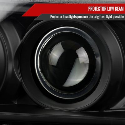2001-2011 Ford Ranger Projector Headlights LED Light & LED Signal Matte Black