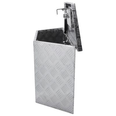 Universal 15~28" Heavy Duty Alu Truck Trailer Tongue Tool Box w/Lock & Keys