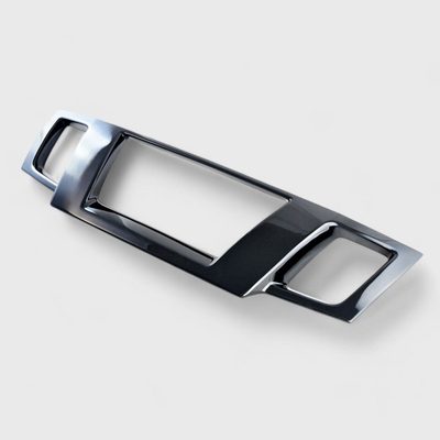 2014-2021 Nissan Frontier Grille Overlay Gloss Black 1Pcs ABS Plastic