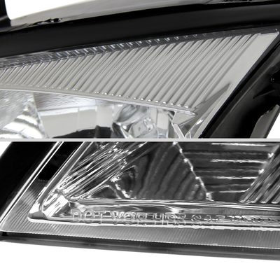 2005-2007 Ford Focus Factory Style Headlights Chrome Housing/Clear Lens